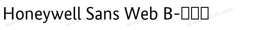 Honeywell Sans Web B字体转换